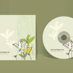 CD cover design template. EPS 10 vector, transparencies used